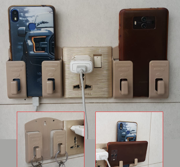 Pack of 5 Wall Mounted Mobile Phone Holder